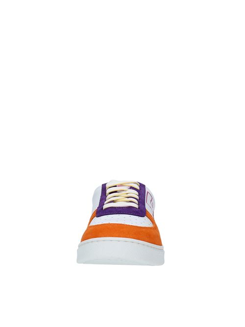 Leather and suede trainers ETRO | 12170 3007 0750BIANCO-ARANCIO-VIOLA-BLU